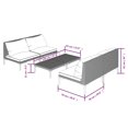 thumbnail image 4 of vidaXL 5 Piece Garden Lounge Set with Cushions Poly Rattan Dark Grey, 4 of 4