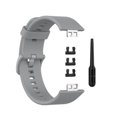 thumbnail image 1 of Correa de silicona inteligente de repuesto para HUAWEI WATCH FIT (TIA-B09), color gris, 1 of 5