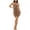 Mink, variant on ALMOST FAMOUS Womens Brown Cut Out Ruched Tie Neck Sleeveless Halter Short Party Body Con Dress L