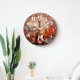 thumbnail image 4 of Wall Clock Silent Non-Ticking Battery Operated Modern Wall Clocks Decorative for Bathroom Kitchen-Guitar Brick Wall Music Vintage Painting(10inch), 4 of 4