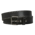 thumbnail image 2 of Genuine Vintage Retro Circle Studded Leather Belt - Interchangeable buckle, 2 of 4