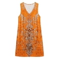 thumbnail image 3 of WAGUTH Women's Floral Print Mini Dresses Sleeveless V-Neck Shift Dress Boho Casual Summer Everyday & Beach Sundress with Side Pockets, 3 of 6