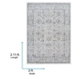 thumbnail image 5 of Livabliss Area Rugs for Living Room, 2x3 Edmonton Traditional Light Gray Rug, Bedroom Dining Room Home Decor Stain Resistant Carpet (2' x 2'11"), 5 of 7