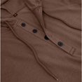 thumbnail image 4 of Defitshape Men's Cotton Hooded Tshirt Summer Top Cool T Shirt Soft Short Sleeve Hoodie Fashion Casual Henley Shirt with Hood Slim Fit Tee Brown XX-Large, 4 of 5