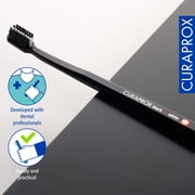 Curaprox Black is White Duo Toothbrush – Ultra Soft Carbon Whitening, Black/Black, 2-Pack