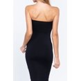 thumbnail image 4 of Moa Collection Women's Cotton Blend Midi Tube Dress  Soft & Stretchy Classic Comfort, 4 of 4