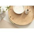 thumbnail image 4 of Kate and Laurel Burlock Modern Decorative Burlwood Round Tray with Handles, 15 x 15, Natural Wood and Gold, Transitional Circle Tray for Use as Entryway Tray Decor or Ottoman Serving Tray, 4 of 11