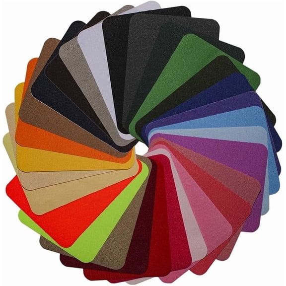 29 Pieces Iron On Patches for Clothing Jeans, Adhesive Colorful Jacket Jean Clothes Denim Patches Iron 29 Colors, 4.9 x 3.7 Inch