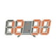 thumbnail image 3 of Reloj despertador electrónico de escritorio multifunción con pantalla LED digital para sala de estar Blanco y naranja, 3 of 9