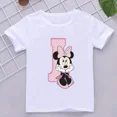 thumbnail image 3 of Camisetas de algodón para niños de Minnie con combinación de letras de la A a la Z y nombres, ropa de dibujos animados de Disney Kawaii, camisetas para niños y niñas, camisetas casuales, 3 of 5