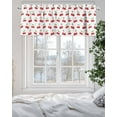 thumbnail image 5 of Fruit Design Valances for Windows Cherry Berry Fruit Summer Green Leaf Valance Rod Pocket Light Filtering Short Window Treatments Curtains for Kitchen Bathroom Living Room Bedroom, 42 x 18 Inch, 5 of 7
