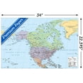 thumbnail image 3 of North America Map 2023 Wall Poster, 22.375" x 34", 3 of 6