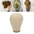 thumbnail image 1 of Mannequin  Head, Facial Features Design Stable  Block Head 24 Inch Professional Rough  with Mounting Hole for  Styling, 1 of 8