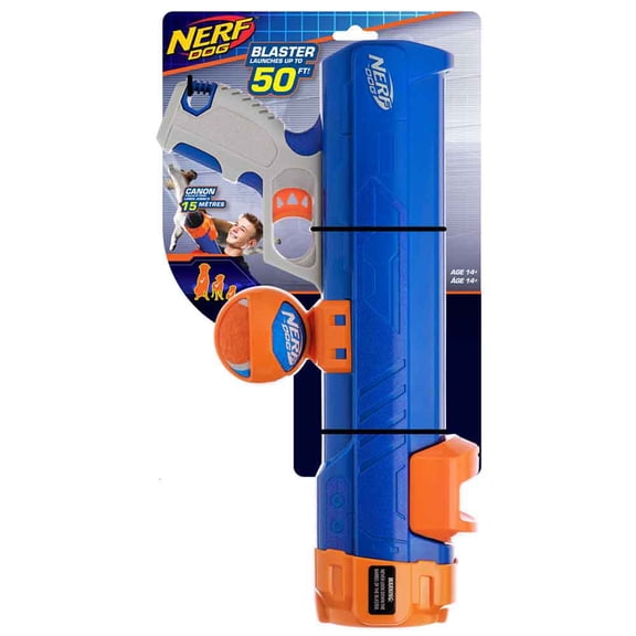 Nerf Dog 16 Inch Blaster With Ball Clip For Indoor And Outdoor Play