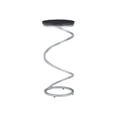 thumbnail image 2 of Nevin Modern Round Spiral Base Drink Table, Silver with Black Granite Top, 2 of 9