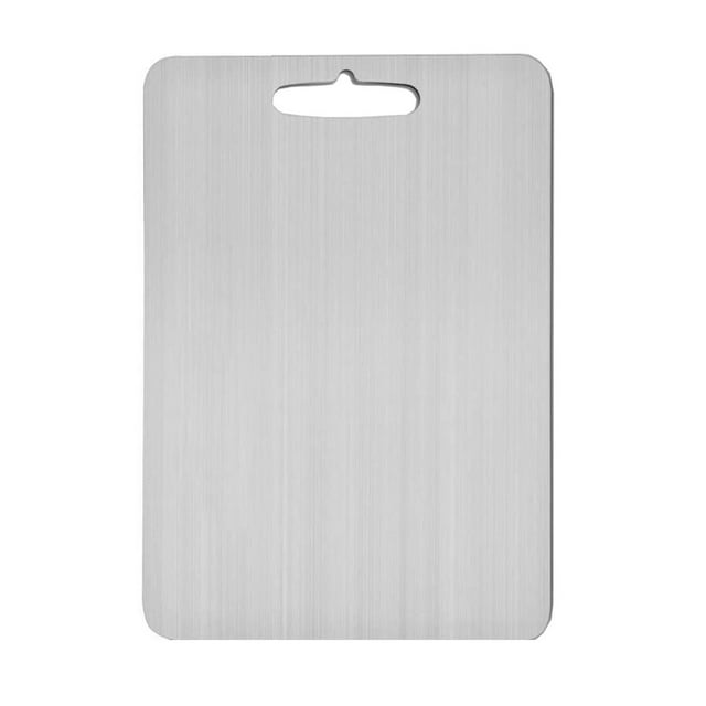 Hearth & Gear Planche à Découper en Acier Inoxydable de 1mm d'Épaisseur Adaptée pour Cuisine Maison Cuisine Extérieur Camping Randonnée Voyage Tapis de Grill Rond Antiadhésif Grand Tapis de Grill Extérieur