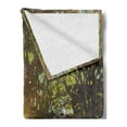thumbnail image 2 of Fantasy Soft Flannel Fleece Throw Blanket, Natural Beauty at Park in Spring Shadow Falling Leaves Flower Environment Paint, Cozy Plush for Indoor and Outdoor Use, 70" x 90", Multicolor, by Ambesonne, 2 of 5