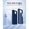 thumbnail image 3 of 【3 in 1 for Samsung Galaxy A12 case, with 2 Pack Screen Protector, Camera Protection，Liquid Silicone Slim Shockproof Protective Phone Case [Microfiber Lining] (Navy Blue), 3 of 6