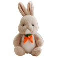 thumbnail image 1 of Lindo muñeco de conejo de peluche para fiesta de Pascua, suave almohada para dormir. Beige, 1 of 9