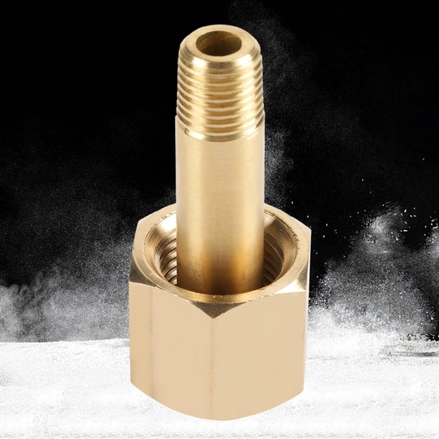 Regulator Nipple, CGA-320 Anti-corrosion Inlet Nut Regulator, Durable Gold For Fasten Valve Replacing Old Part