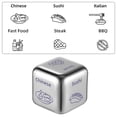 thumbnail image 4 of Food Decision Dice for Game Made with Strong Metal Silver Color Compact Size 1.5 Inches, 4 of 8