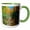 Green/White, variant on 3drose, Alaska, Denali National Park. a Hiking Trail Through Fall Foliage., 15oz Mug