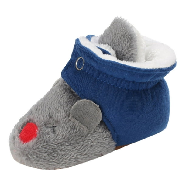 nsendm Baby Boys Shoes Infant Male Pig High Tops Winter Children