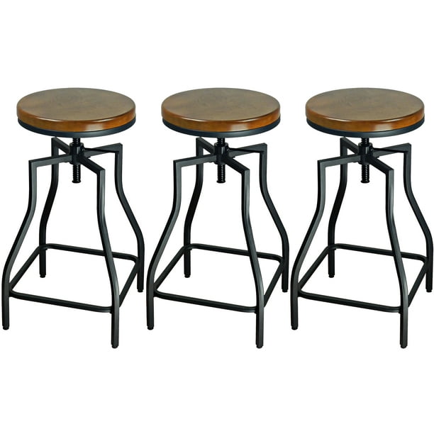Ehemco Adjustable Swivel Metal Barstool, How To Fix A Wobbly Swivel Bar Stool Chairs