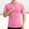 thumbnail image 6 of FRSASU Men's Short Sleeve UPF 50+ Sun Protection Shirts Quick Dry Athletic T-Shirt Hiking Running Swimming Rash Guard Pink, 6 of 6