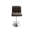 thumbnail image 2 of Set dos piezas banco bara color chocolate barra giratorio altura ajustable tapizado en material PU Acolchonado SKU SET335B CHOCOLATE Euroluce Contemporary Design Vanguardista, 2 of 5