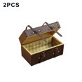 thumbnail image 3 of Maleta de cuero en miniatura Vintage decoración 1/12 muñecas Tronco Tronco Caja de equipaje Bolsa de viaje Juguete de madera Joyería Organizador 2 piezas Eigraketly FN003577-00, 3 of 3