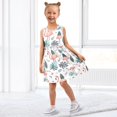 thumbnail image 7 of joogoo Girls Sleeveless Dress Flamingo Palm Leave Stylish Short Sleeve Dresses 6Y, 7 of 7