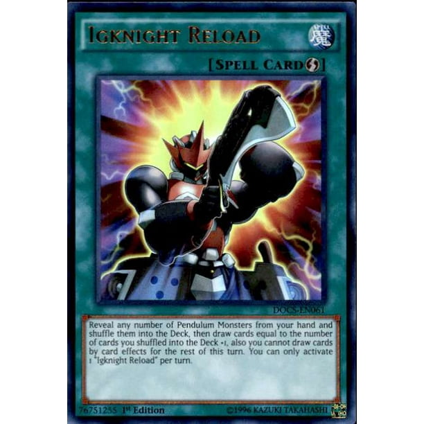 Yu Gi Oh Dimension Of Chaos Single Card Ultra Rare Igknight Reload Docs En061 Walmart Com Walmart Com