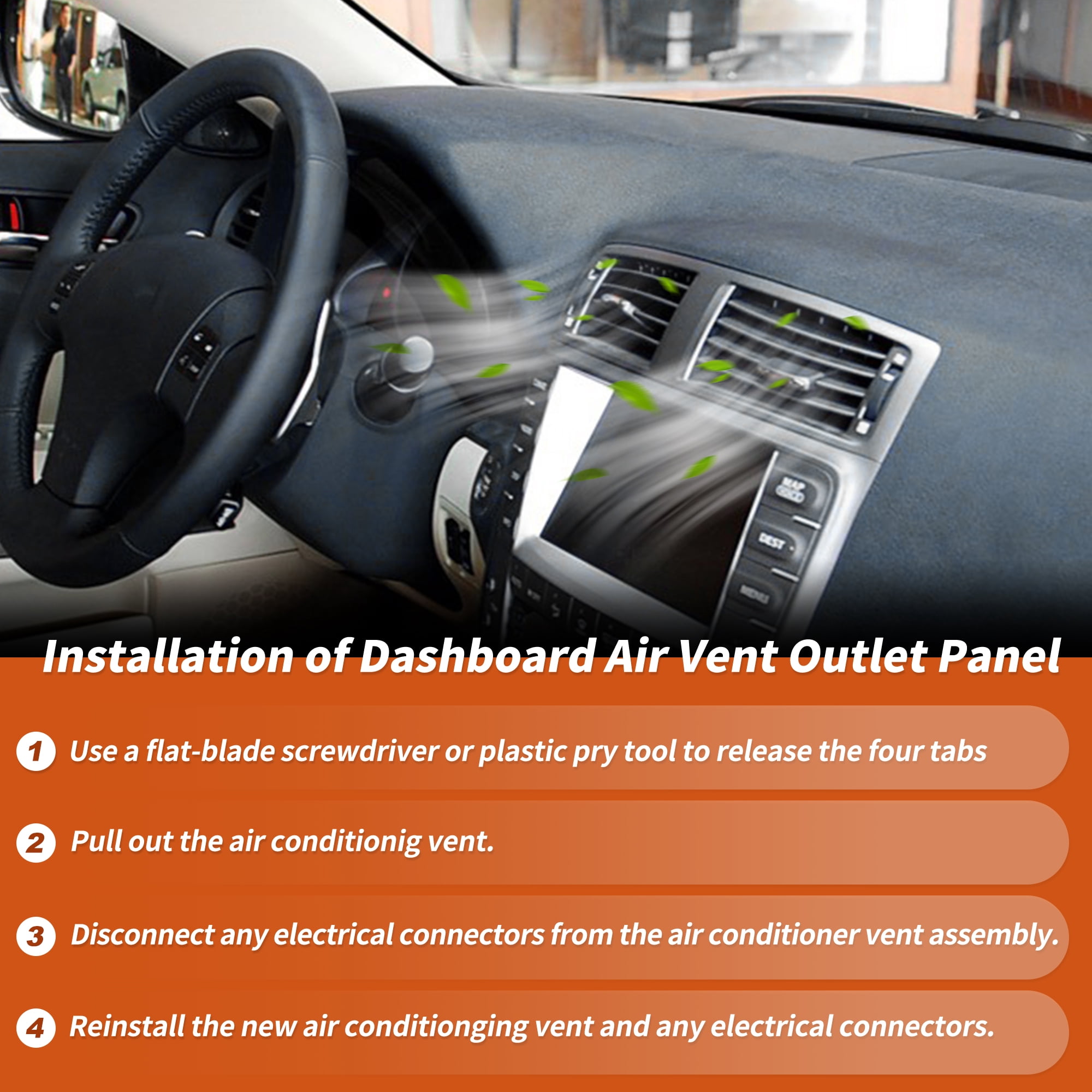 Unique Bargains 5567053010 Dashboard Air Vent Outlet Panel for Lexus IS350 06-09