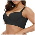 thumbnail image 3 of Everyday Bras for Women Sports Bra Packs Strapless Bra for plus Size Women Woman Bras 36 C Running Girl Bra Womens Bras Push up Underwire Underwire Padded Bras for Women Sports Bra for Black 80A, 3 of 7