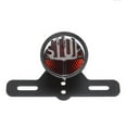 thumbnail image 5 of NS Round Vintage License Rear Plate Mount Tail Brake Stop Light for Harley Bobber, 5 of 8