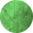 thumbnail image 1 of Ahgly Company Indoor Round Oriental Green Industrial Area Rugs, 5' Round, 1 of 4