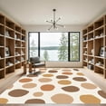 thumbnail image 2 of ODIKA 3'x5' Machine Washable Non-Slip Area Rug, Savanna Dreams Exotic Spotted With Natural High Traffic Rug with Pad, Brown, 900669, 2 of 8