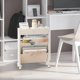 thumbnail image 3 of Carrito con Ruedas de 3 Niveles, Estante Multifuncional, Ruedas Bloqueables, Diseño Compacto, Ideal para Oficina, Cocina y Aula, Estilo Moderno, Tamaño 27 X 13 X 41 Cm, 3 of 4