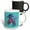 Multicolor, variant on 3drose, Blue and Red Siamese Fighting Fish Betta Splendens, 11oz Two-tone Yellow Mug