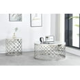 thumbnail image 2 of Topline Home Furnishings Round End Table with Faux Marble Top, 2 of 2