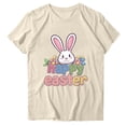 thumbnail image 1 of Camisetas de Manga Larga de las Mujeres Pascua Impreso Suelto Cuello Redondo Camiseta de Manga Corta, Camisetas de Manga Larga para las Mujeres de Uso Diario Casual, 1 of 5