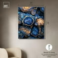 thumbnail image 3 of Oceanic Gold Sparkle Canvas Geodes Wall Decor by Art Remedy, Gallery Wrapped, 36 x 45, 3 of 5
