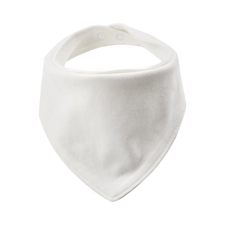 Sunshuilll Soft Absorbent Baby Bib with Burp Cloths, White, 1 Piece