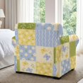 thumbnail image 6 of FKELYI Stretchable Armchair Slipcover 2 Pcs Couch Covers Anti-Dust Furniture Protector Floral Butterfly Print Washable Spandex Sofa Cover with Individual Cushion Cover, 6 of 7