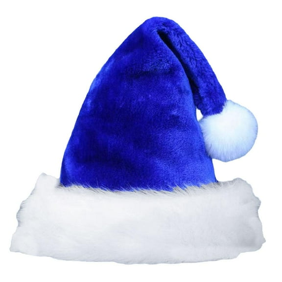 Santa Hat Christmas Velvet Xmas Party Red Plush Adult Dress Fancy UnX8C9 HO