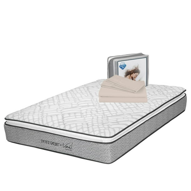 Colchón King Size Vail Restonic + 1 Juego de sábanas