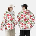 thumbnail image 6 of Balery Strawberry1 Men's Women's UPF 50+ Sun Protection Lightweight Hoodie Performance Long Sleeve Shirt for Fishing Running-Small, 6 of 9