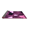 thumbnail image 2 of Ahgly Company Indoor Square Oriental Purple Modern Area Rugs, 5' Square, 2 of 4