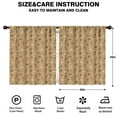 thumbnail image 2 of Blackout Kids Curtains,Brown Christmas Pattern Childrens Insulated Curtains Set Of 2,Bedroom Essentials,Toddler Room Decor 52"x63", 2 of 5